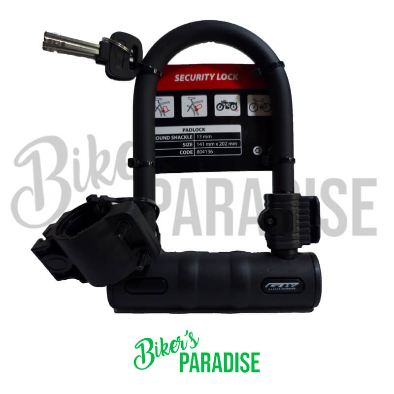 Candado en U con llave GW Negro